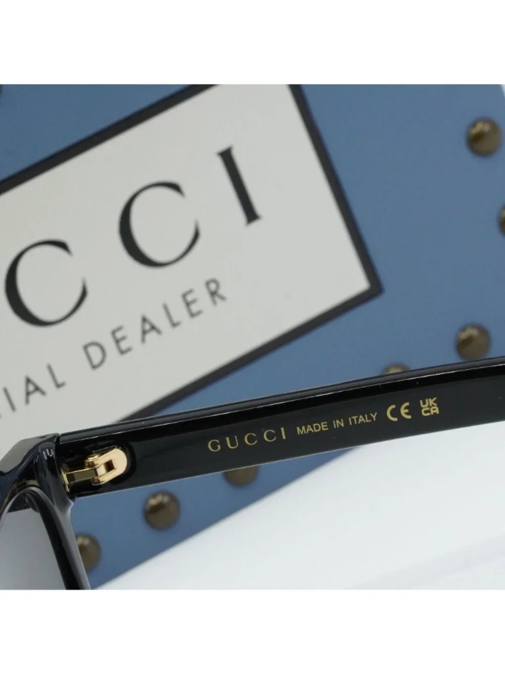 Gucci GG1346SK 001 Square Sunglasses - Black / Smoke